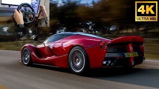 1100HP Ferrari LaFerrari - Forza Horizon 5 | Steering Wheel Gameplay | MAX Graphics | 4K60FPS