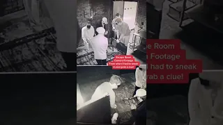 I snuck into an escape room 🤫(camera footage)