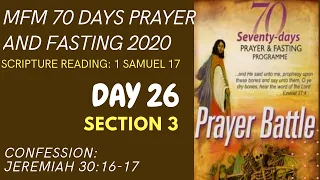 Day 26 Prayers MFM 70 Days Prayer and Fasting Programme 2020 Edition: Prayer Battle Dr. D.K. Olukoya