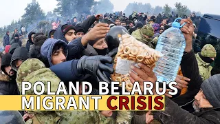 POLAND BELARUS BORDER DISPUTE:  Polish troops turn back migrants at Belarus frontier