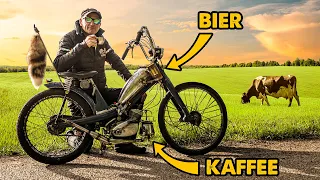 Die erste Kaffee-Fahrt! | NSU Quickly Mofa Chopper | Andi Feldmann