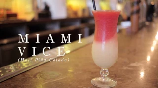 Miami Vice Cocktail at The Club House