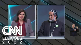 Padre Kelmon (PTB) pergunta para Simone Tebet (MDB) sobre aborto | CNN BRASIL