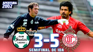 GOLIZA en la Casa del Dolor Ajeno 👊 SANTOS 3-5 TOLUCA 😈 Semifinal Ida - Apertura 2002