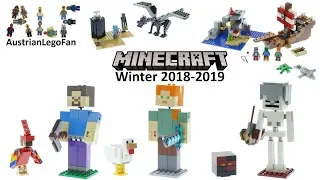 Lego Minecraft Winter 2018-2019 Compilation of all Sets