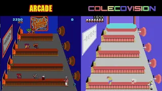 All Arcade Vs Colecovision Games Compared Side By Side