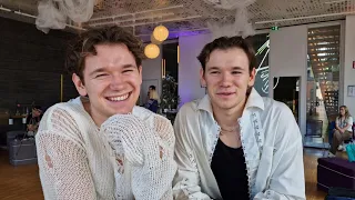 Marcus & Martinus ("Unforgettable") | Interview after the first rehearsal | Eurovision 2024 | Sweden