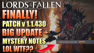 Patch v.1.1.430 New Updates, Mystery Changes | Lords of the Fallen