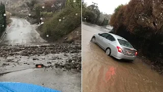 Mudslide shuts down stretch of PCH for hours in Malibu | ABC7