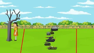 Tanks animation TV , Squid Game Tank Cartoon 2023