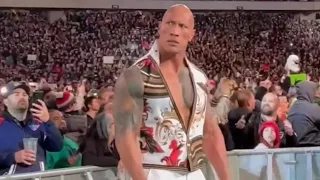 Unseen footage of The Rock confused reaction after Cody defeat Roman reigns at WWE Wrestlemania 40