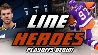 PLAYOFFS BEGIN! SUMMER OF CHEL PACK GIVES A PURPLE PULL! | NHL 22 LINE HEROES #24