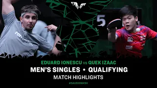 Eduard Ionescu vs Quek Izaac | MS Qual | Saudi Smash 2024