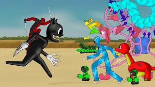 Cartoon Cat, DeadPool vs MommyLongLegs, PJ-PUG, boogie-bot, Bron | POPPY PLAYTIME animation
