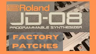 Roland JD-08 // Factory Patches // Presets // No Talking