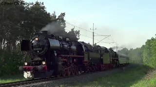 BR52-8079+BR41-1144 z pociągiem specjalnym Wolsztyn - Cottbus