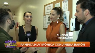 Pampita muy irónica con Jimena Barón: "Encontramos un fan de Selena"