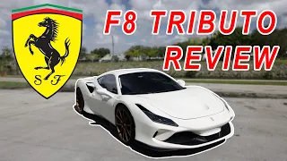 Ferrari F8 Tributo REVIEW! * in-depth exterior/interior walkaround w/ driving footage