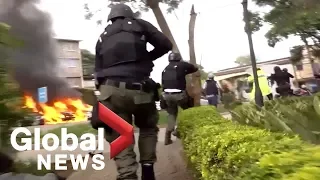 Dramatic footage shows Kenyan security forces storming hotel during terrorist incident