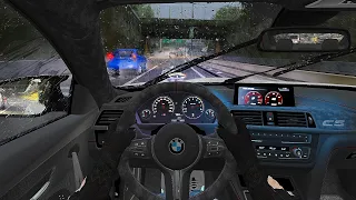 Assetto Corsa - BMW M4 CS | Heavy rain | Steering wheel gameplay [AC]