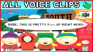 South Park (N64) - ALL CHARACTER VOICE CLIPS