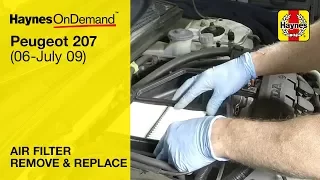 How to change the air filter on a Peugeot 207 Petrol & Diesel (2006 - July 2009)