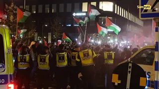 Gaza-demonstration vid Eurovision-finalen i Malmö