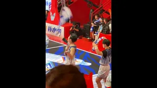 #zhengyecheng shooting basketball 🏀 and cheering 👏 at "I Love the Game" #我在横店打篮球 #郑业成 #정업성 #鄭業成