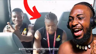 Nigerian 🇳🇬 React To Video Of The Black Stars Of Ghana Singing And Vibing To BLACK SHERIF Songs 🔥