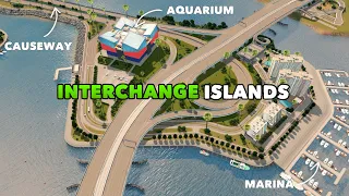 Building Interchange Islands to connect the city | Cities: Skylines