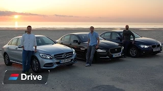 BMW 3 Series vs Jaguar XE vs Mercedes C-Class group test