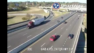 Tennessee: Tractor Trailer Flips Over Taking On-Ramp Too Fast