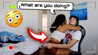 Sitting On My boyfriends Lap To See His Reaction😱*Funny Reaction*