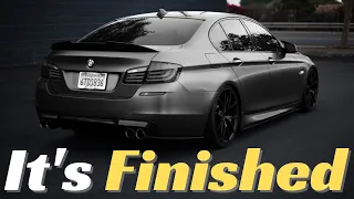 My BMW F10 Build Is Finally COMPLETE | New Color Reveal | Vinyl Wrap Color Change