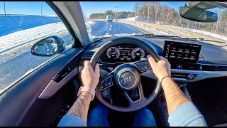 2023 Audi A4 B9 [2.0 35 TFSI 150HP] |0-100| POV Test Drive #1585 Joe Black