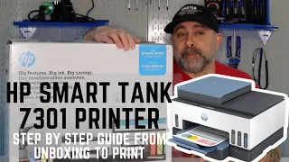 Should You Buy the HP Smart Tank All In One Series 7300 / 7301 Printer? - Unboxing and Setup 2023