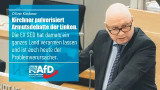 Kirchner pulverisiert Armutsdebatte der Linken. Die EX SED ist auch heute der Problemverursacher.