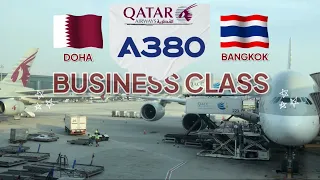 Trip Report ✈️ QATAR Airways A380 Business class ✈️ Doha - Bangkok