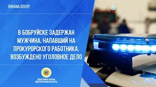 В Бобруйске задержан мужчина, напавший на прокурорского работника