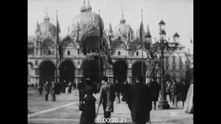 St. Mark's Square, Venice, Italy, 1890s - Film 1011200