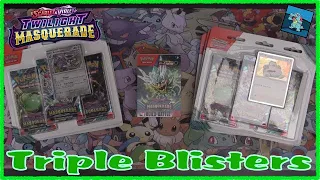 Pokémon Twilight Masquerade Triple Pack Blisters Opening!