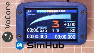 AMAZING BUDGET SIM RACING DISPLAY - VoCore Screen with SimHub!