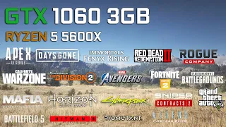 GTX 1060 (3GB) - Ryzen 5 5600X - Test in 20 Games