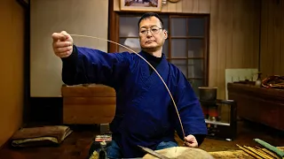 Process of Making Bamboo Fishing Rods. A Fishing Rod Master Craftsmen in Japan. (Kishu Herazao)