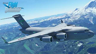 Microsoft Flight Simulator | C-17 Globemaster | McCllelan To McChord Air Force Base
