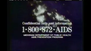 Michigan Department of Public Health AIDS public service announcements 1989