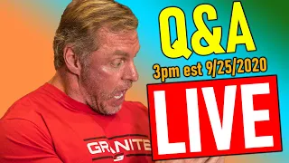 Q&A Live | Cardio, Diet, Heath Update, Training , & More "John Meadows"