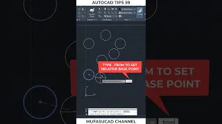 AutoCAD Tips 59 Multi Copy With Relative Base Point #shorts