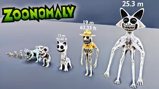 Zoonomaly Size and Height Comparison Of All Monsters (4K)