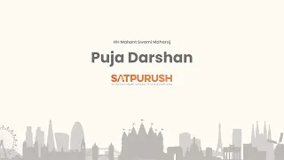 HH Mahant Swami Maharaj in London, UK – Saturday 13 May 2023 – Puja Darshan